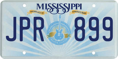 MS license plate JPR899