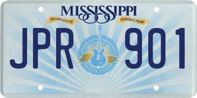 MS license plate JPR901