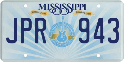 MS license plate JPR943