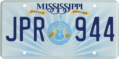 MS license plate JPR944