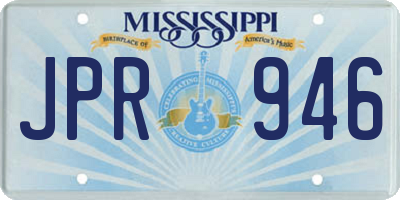 MS license plate JPR946