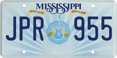 MS license plate JPR955
