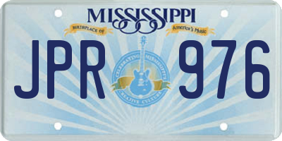 MS license plate JPR976