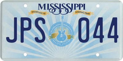 MS license plate JPS044