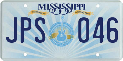 MS license plate JPS046