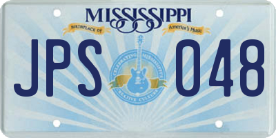 MS license plate JPS048