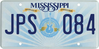 MS license plate JPS084