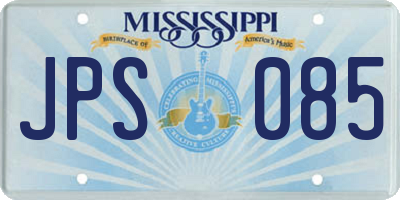 MS license plate JPS085