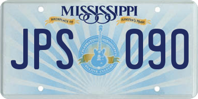 MS license plate JPS090