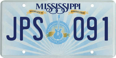 MS license plate JPS091