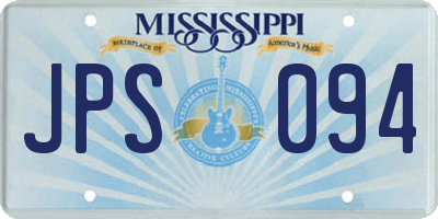 MS license plate JPS094