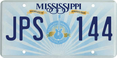 MS license plate JPS144