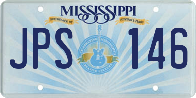 MS license plate JPS146