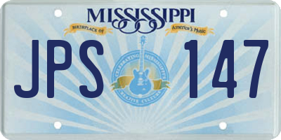 MS license plate JPS147
