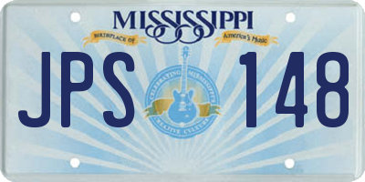 MS license plate JPS148