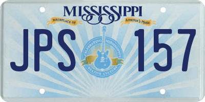 MS license plate JPS157
