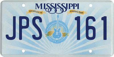 MS license plate JPS161