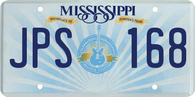 MS license plate JPS168