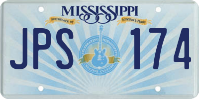 MS license plate JPS174