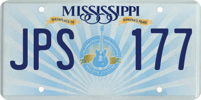 MS license plate JPS177