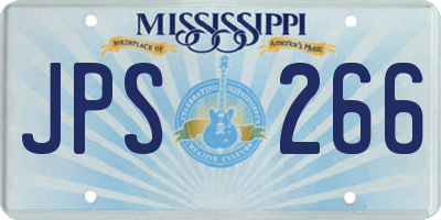 MS license plate JPS266