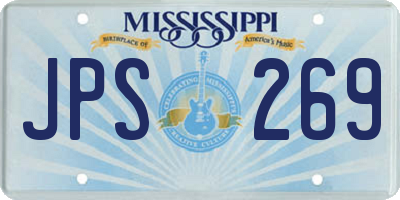 MS license plate JPS269