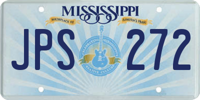MS license plate JPS272