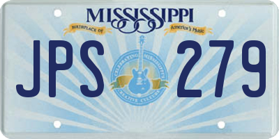 MS license plate JPS279