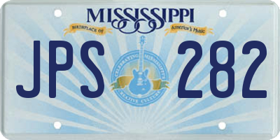 MS license plate JPS282