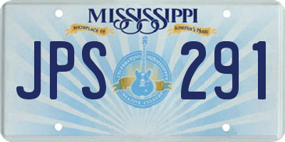 MS license plate JPS291