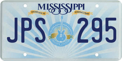 MS license plate JPS295