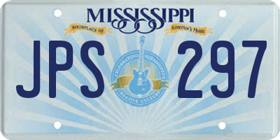 MS license plate JPS297