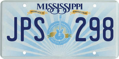 MS license plate JPS298