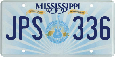 MS license plate JPS336