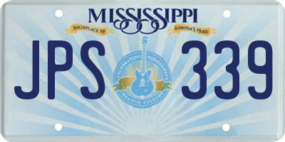 MS license plate JPS339