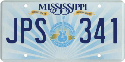 MS license plate JPS341