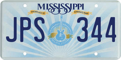 MS license plate JPS344