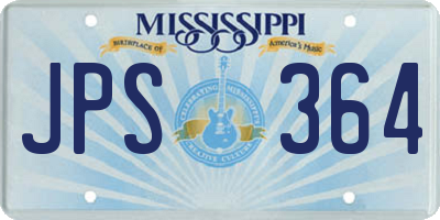 MS license plate JPS364