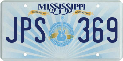 MS license plate JPS369
