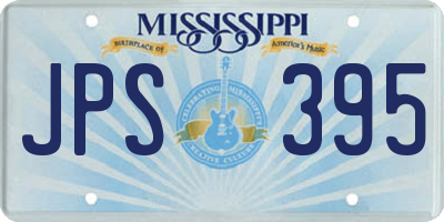 MS license plate JPS395