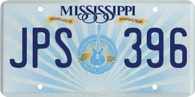 MS license plate JPS396