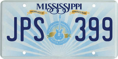 MS license plate JPS399