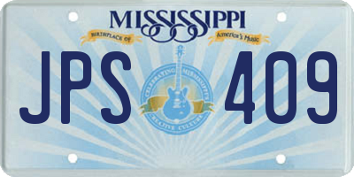 MS license plate JPS409