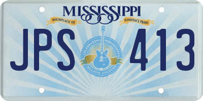 MS license plate JPS413