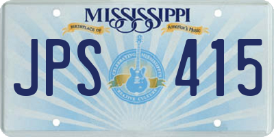 MS license plate JPS415
