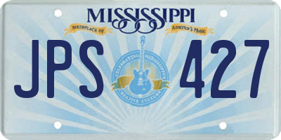 MS license plate JPS427