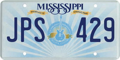 MS license plate JPS429