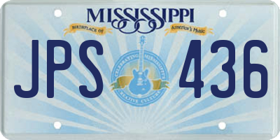 MS license plate JPS436