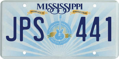 MS license plate JPS441