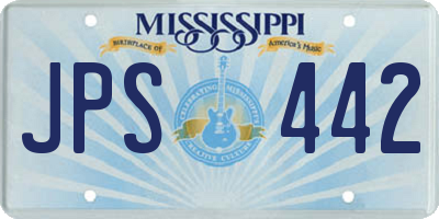 MS license plate JPS442